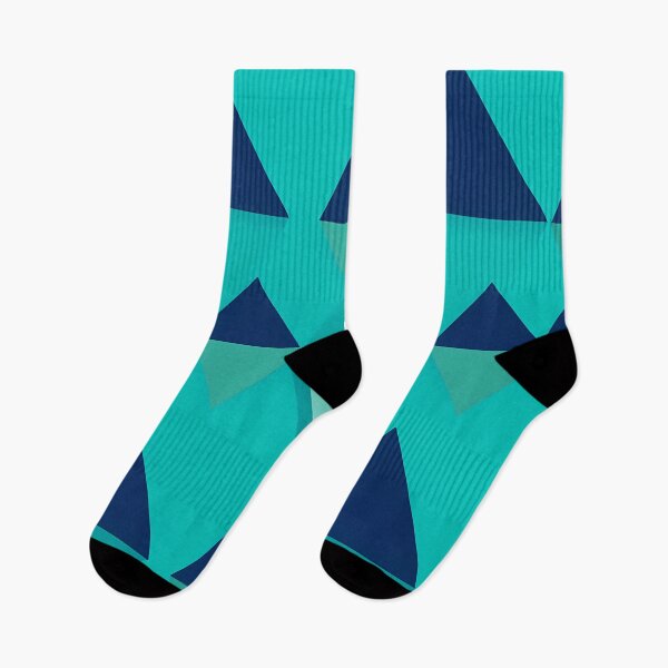 Item preview, Blue and Green Triangles Pattern designed and sold by Pixevol.
