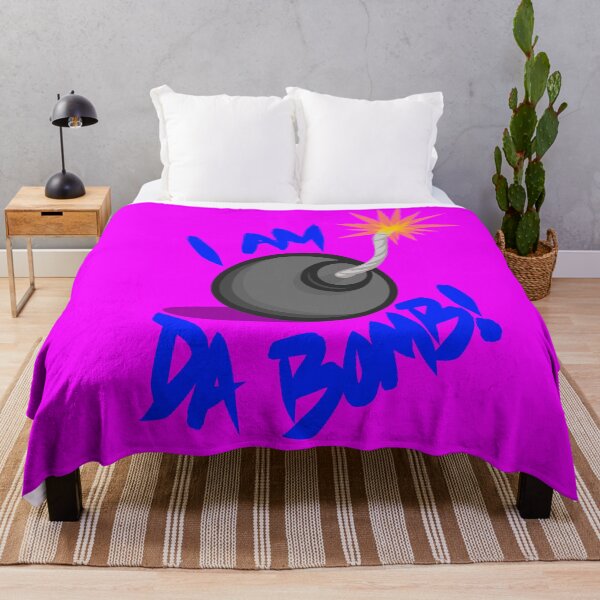 Item preview, I Am Da Bomb Royal Blue Font Design designed and sold by EZPAINT.