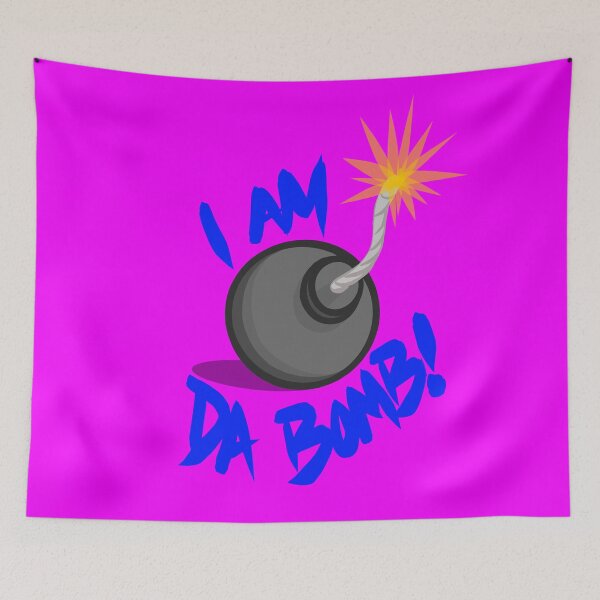 Item preview, I Am Da Bomb Royal Blue Font Design designed and sold by EZPAINT.