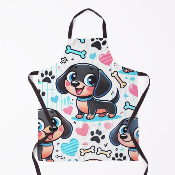 Item preview, Kawaii Dachshund Dog Pattern designed and sold by CritterManiaUK.