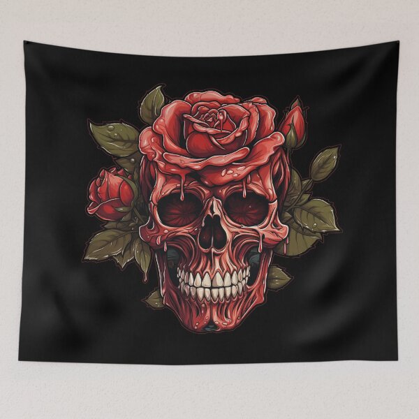 Item preview, Rose Skull designed and sold by FreakamaGeek.