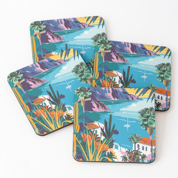Item preview, Aeolian Islands Italy Art Illustration designed and sold by LVTFCOarts.