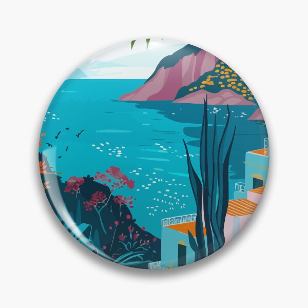 Item preview, Aeolian Islands Art Italy Illustration designed and sold by LVTFCOarts.