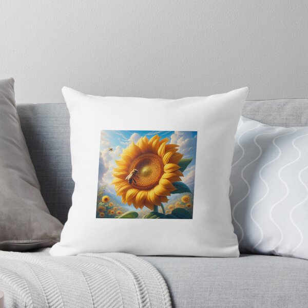 Item preview, Sunflower and Bee. designed and sold by Brochamorocha.
