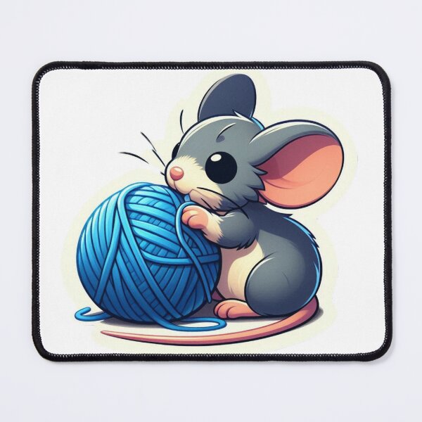 Item preview, Mouse playing with ball of wool designed and sold by Arleven.