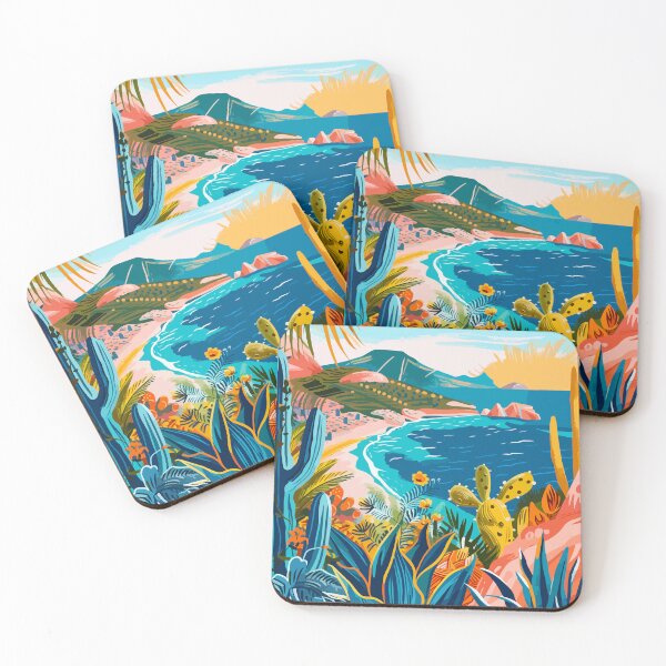 Item preview, Aeolian Islands Italy Aesthetic Illustration designed and sold by LVTFCOarts.