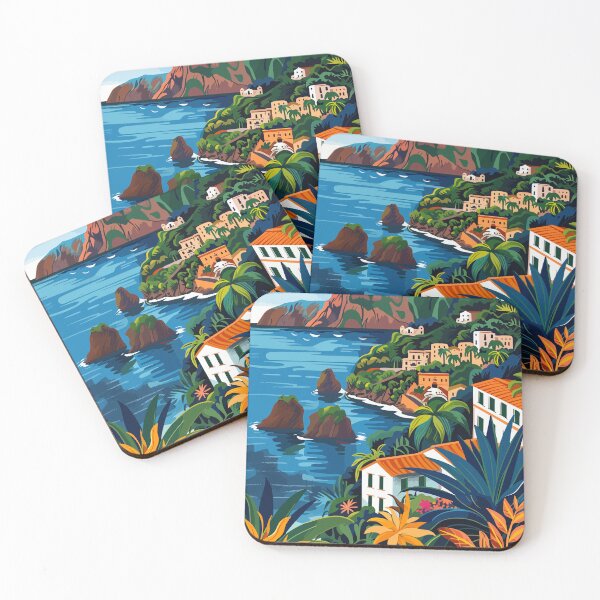 Item preview, Aeolian Islands Art Aesthetic Illustration designed and sold by LVTFCOarts.