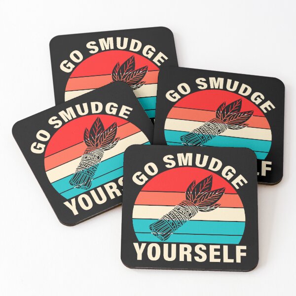 Item preview, Funny Go Smudge Yourself, retro sunset designed and sold by CharmSpell.