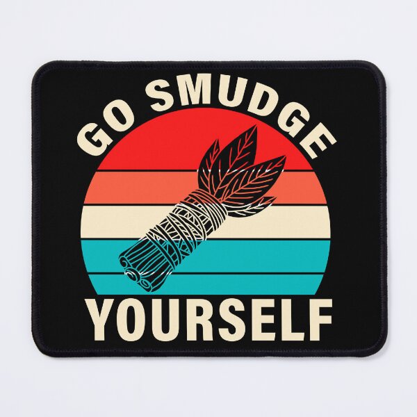 Item preview, Funny Go Smudge Yourself, retro sunset designed and sold by CharmSpell.