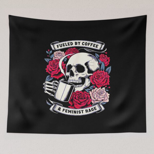 Item preview, Funny Fueled By Coffee & Feminist Rage Feminism Coffee Lovers designed and sold by Creatiforge.