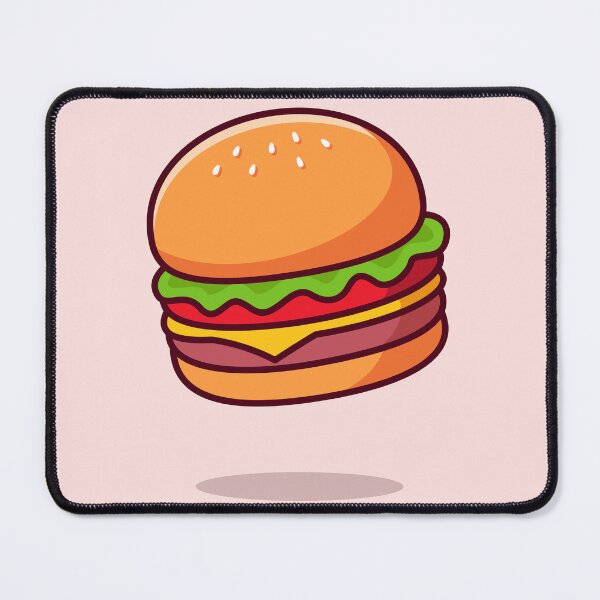 Item preview, Burger Food Floating Cartoon Vector Icon Illustration designed and sold by hjian8219.