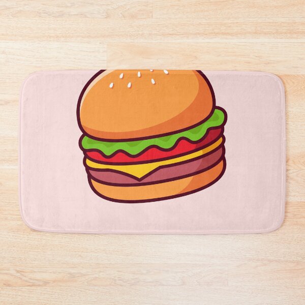 Item preview, Burger Food Floating Cartoon Vector Icon Illustration designed and sold by hjian8219.