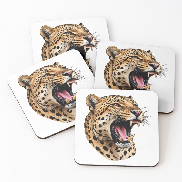Item preview, The roaring leopard head designed and sold by OlvadDesigns.