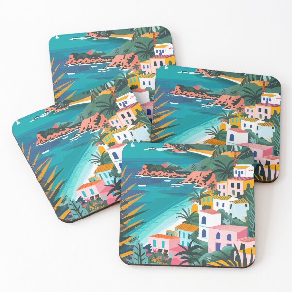 Item preview, Aeolian Islands Sicily Art Aesthetic Illustration designed and sold by LVTFCOarts.