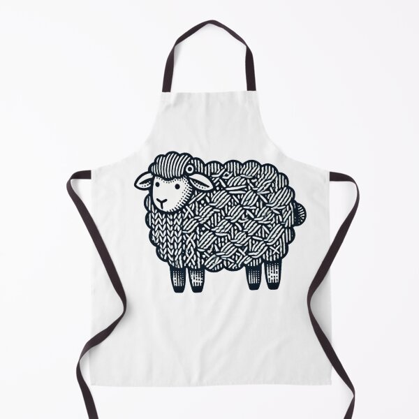 Item preview, Knitted sheep designed and sold by improv-biber.