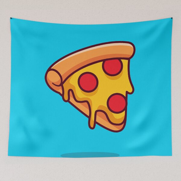 Item preview, Slice of Pizza Floating Cartoon Vector Icon Illustration designed and sold by hjian8219.