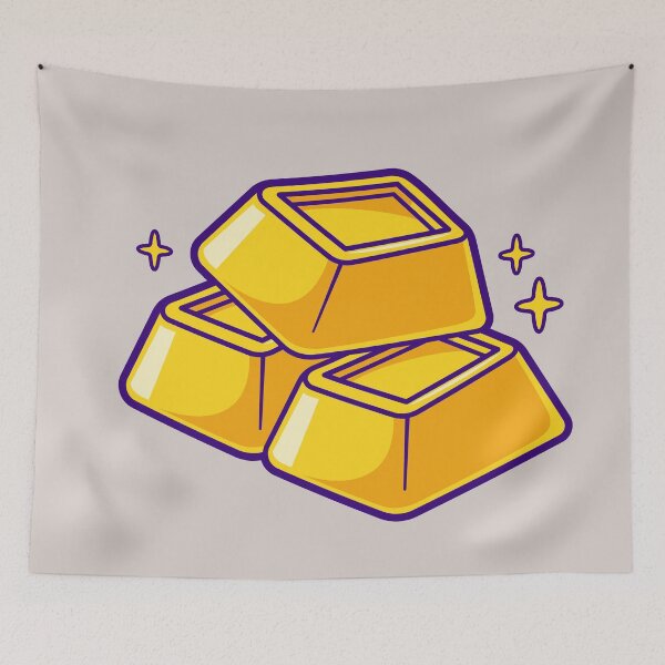 Item preview, Gold Bar Cartoon Vector Icon Illustration designed and sold by hjian8219.
