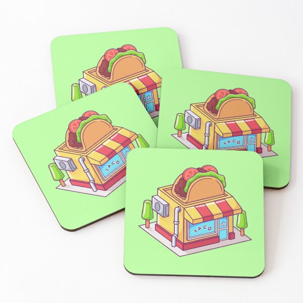 Item preview, Taco Shop Building Isometric Cartoon Vector Icon Illustration designed and sold by hjian8219.
