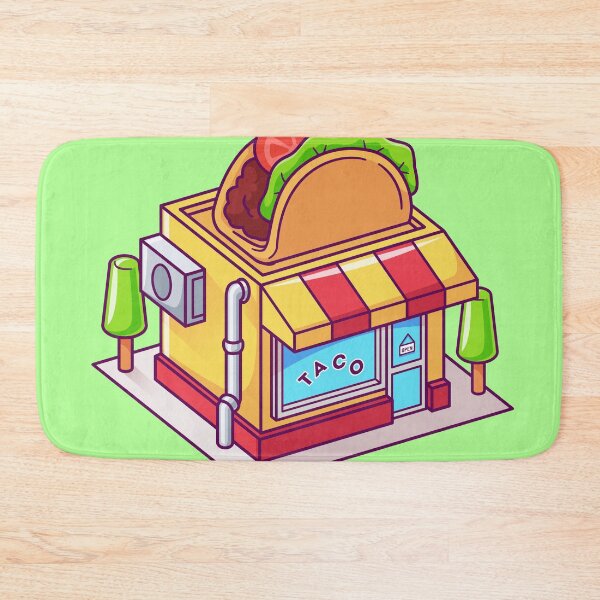 Item preview, Taco Shop Building Isometric Cartoon Vector Icon Illustration designed and sold by hjian8219.