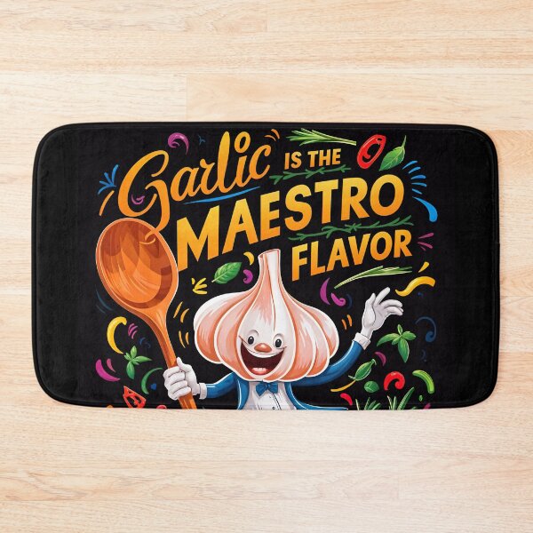 Item preview, Garlic Is The Maestro Flavor Funny Food Quote designed and sold by TheArtOfPat.