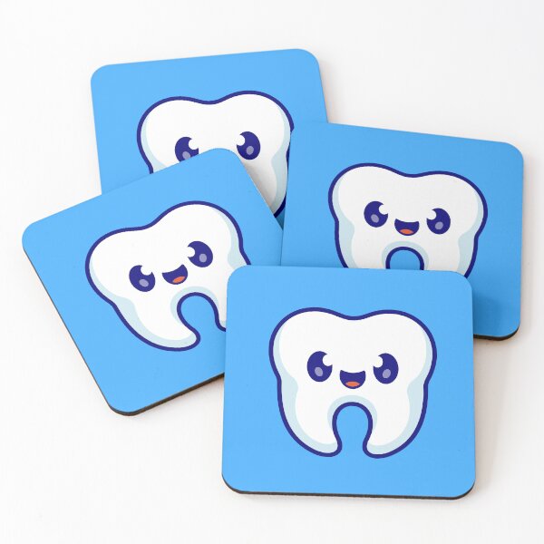 Item preview, Cute Smiling Tooth Cartoon Vector Icon Illustration designed and sold by hjian8219.