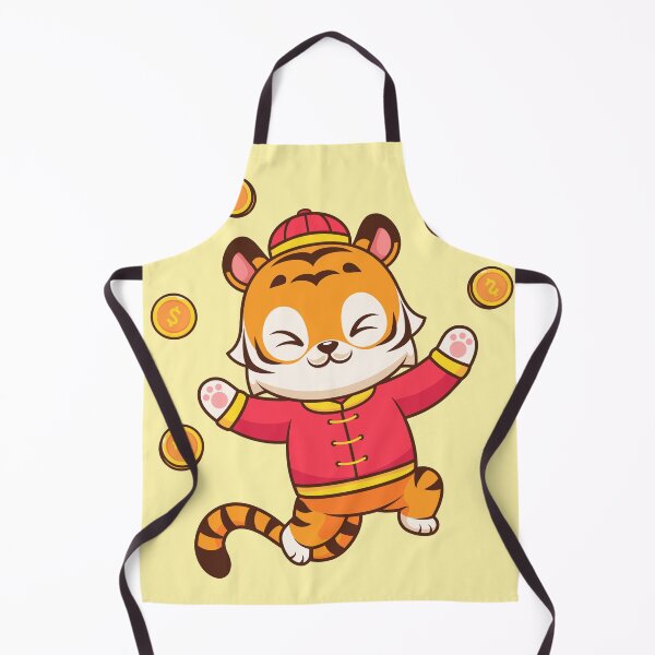 Item preview, Cute Chinese Tiger Holding Gold Coin Cartoon Vector Icon Illustration designed and sold by hjian8219.