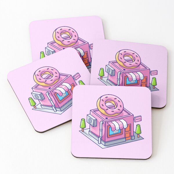 Item preview,  Donut Shop Building Isometric Cartoon Vector Icon Illustration designed and sold by hjian8219.
