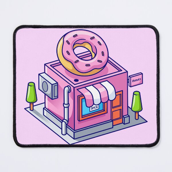 Item preview,  Donut Shop Building Isometric Cartoon Vector Icon Illustration designed and sold by hjian8219.