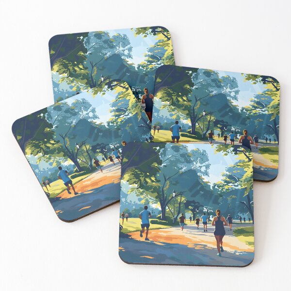 Item preview, Morning Jogging Park Scene designed and sold by Alin Richard Iovănuț.