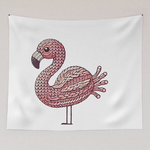 Artikelvorschau, Strick Flamingo entworfen und verkauft von improv-biber.