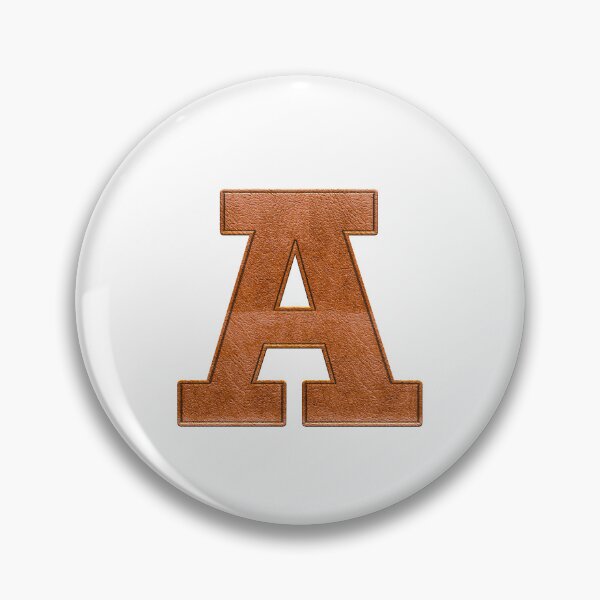Item preview, A - Leather Varsity Letter Patches on White designed and sold by Monograms Ultd.