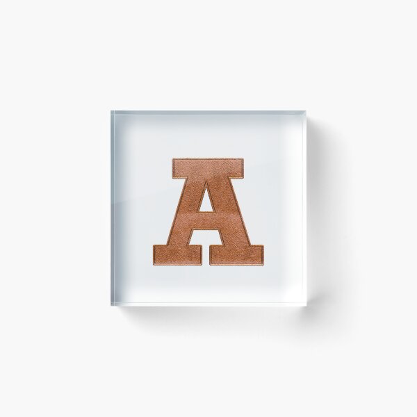 Item preview, A - Leather Varsity Letter Patches on White designed and sold by Monograms Ultd.