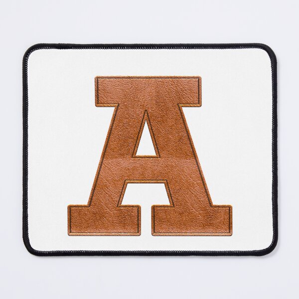 Item preview, A - Leather Varsity Letter Patches on White designed and sold by Monograms Ultd.