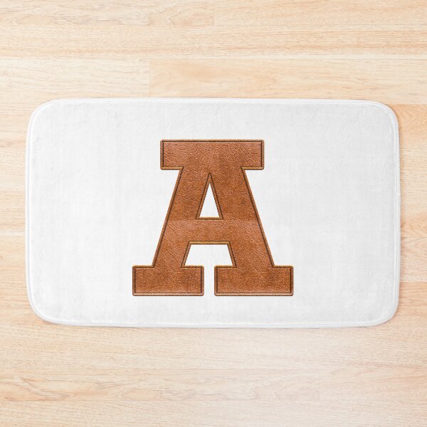 Item preview, A - Leather Varsity Letter Patches on White designed and sold by Monograms Ultd.