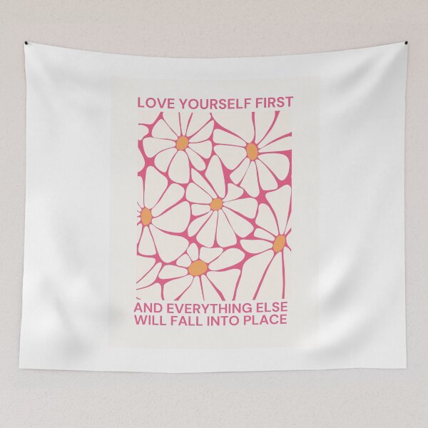 Item preview, Love Yourself First Pink Floral designed and sold by amyshira7.