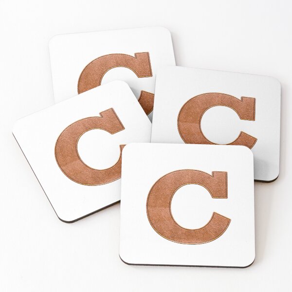 Item preview, C - Leather Varsity Letter Patches on White designed and sold by Monograms Ultd.