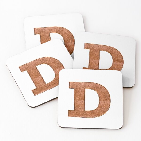 Item preview, D - Leather Varsity Letter Patches on White designed and sold by Monograms Ultd.