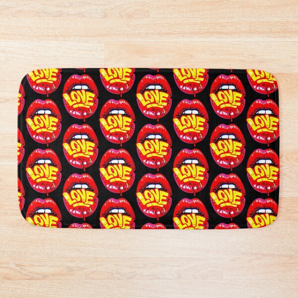 Item preview, Lips Embracing the Word 'Love' designed and sold by DonVivaldo.