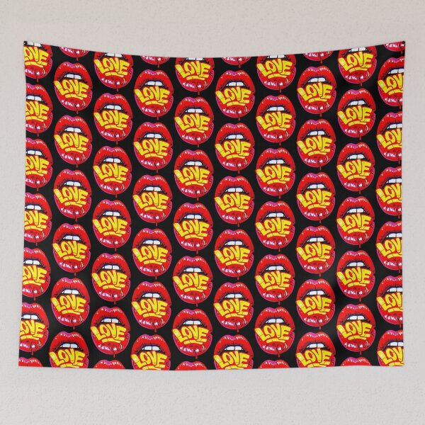 Item preview, Lips Embracing the Word 'Love' designed and sold by DonVivaldo.