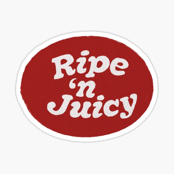 Item preview, ripe n' juicy - fruit sticker designed and sold by littlegingrshop.