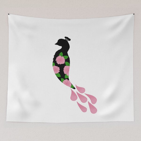 Item preview, Cherry Blossom Peacock designed and sold by RandomBubble34.