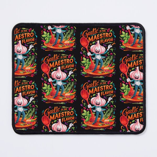 Item preview, Garlic Is The Maestro Flavor Funny Food Quote designed and sold by TheArtOfPat.