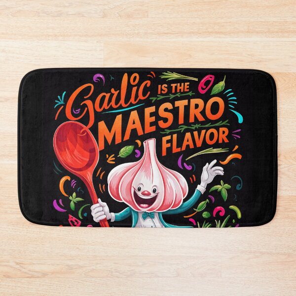 Item preview, Garlic Is The Maestro Flavor Funny Food Quote designed and sold by TheArtOfPat.