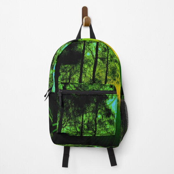 Item preview, Festival atmosphere - a psychedelic path through the forest, bathed in the setting sun - shades of green and black. designed and sold by My-fake-places.