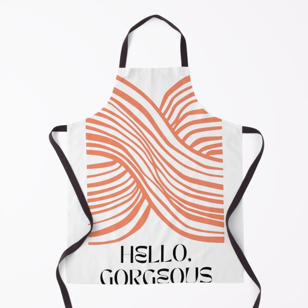 Item preview, Hello Gorgeous Orange Swirl Retro designed and sold by amyshira7.