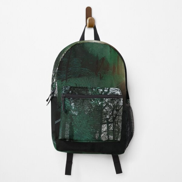 Item preview, Festival atmosphere - a psychedelic path through the forest, bathed in the setting sun - shades of green and black. designed and sold by My-fake-places.