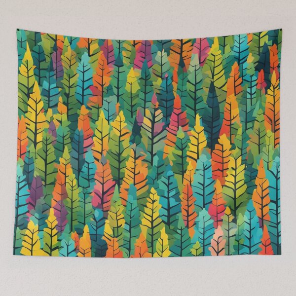 Item preview, Abstract Colorful Forest Pattern designed and sold by calibrit.