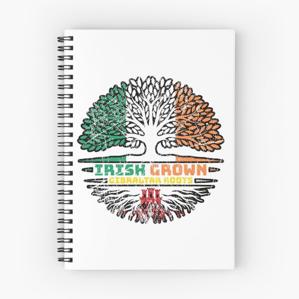 Item preview, Gibraltar Gibraltarian Irish Ireland Tree Roots Flag designed and sold by FlagX.