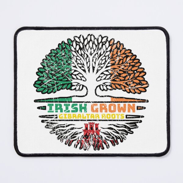 Item preview, Gibraltar Gibraltarian Irish Ireland Tree Roots Flag designed and sold by FlagX.