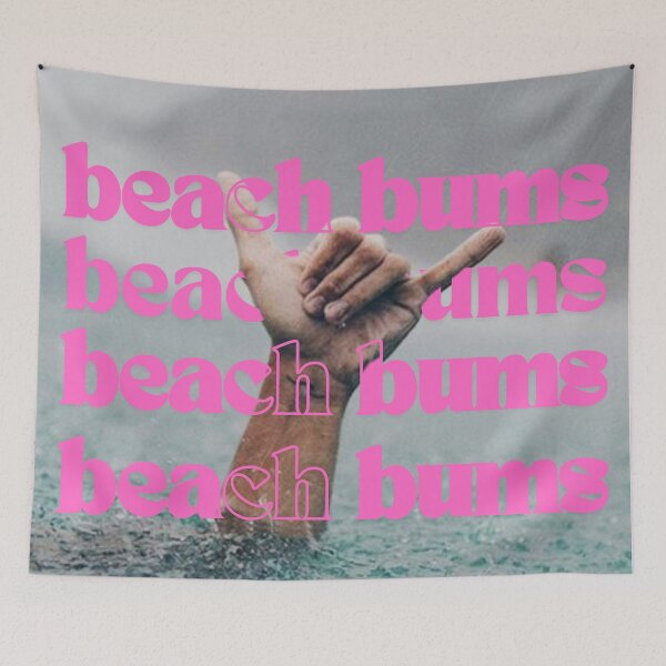 Item preview, Pink Beach Bums Wall Art  designed and sold by LilySanocki.